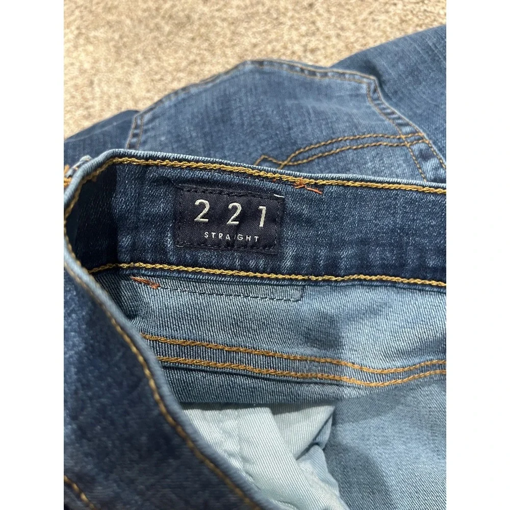 Lucky Brand 221 Straight Leg Jeans Mens 40x32 Dark Wash Stretch Denim